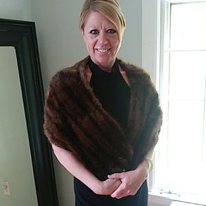 Vintage Mink Fur Stole